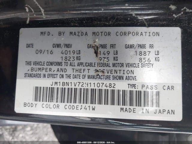 2017 MAZDA MAZDA3 TOURING 17