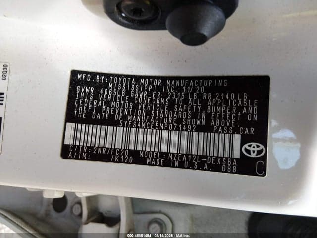 2021 TOYOTA COROLLA SE 9
