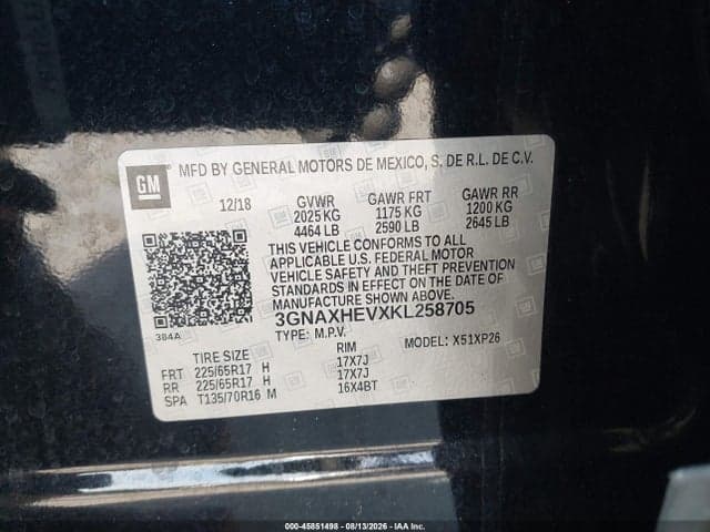 2019 CHEVROLET EQUINOX LS 9