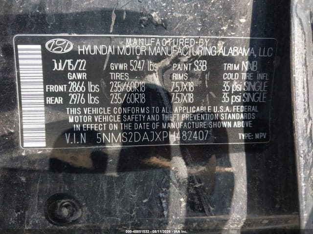 2023 HYUNDAI SANTA FE SEL 9