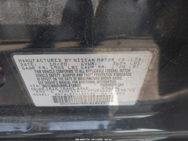 2021 NISSAN VERSA S XTRONIC CVT 9