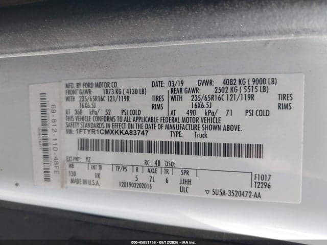 2019 FORD TRANSIT-250 9