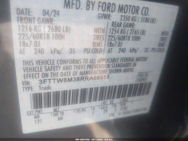 2024 FORD MAVERICK LARIAT 9