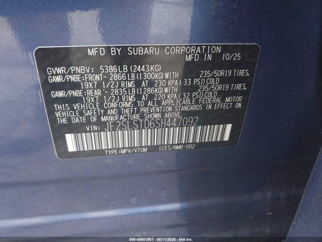 2025 SUBARU FORESTER TOURING HYBRID 9