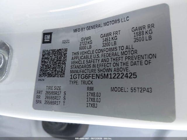 2021 GMC CANYON 4WD SHORT BOX AT4 - LEATHER 9