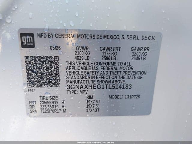 2026 CHEVROLET EQUINOX FWD LT 9