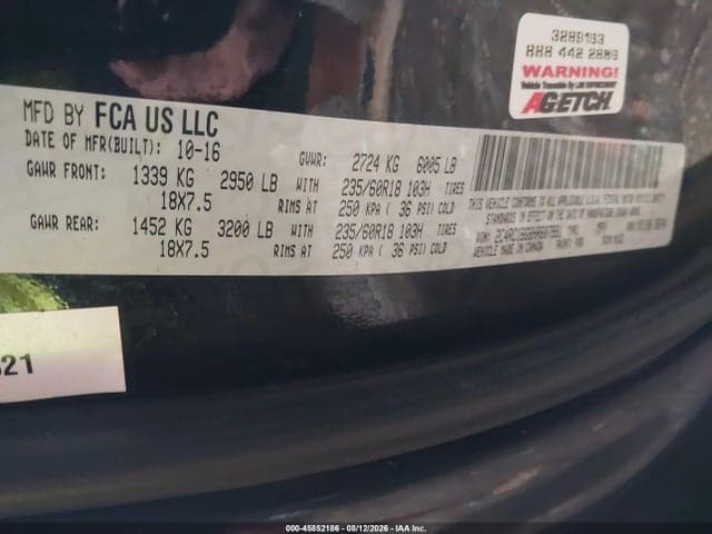 2017 CHRYSLER PACIFICA TOURING-L 9