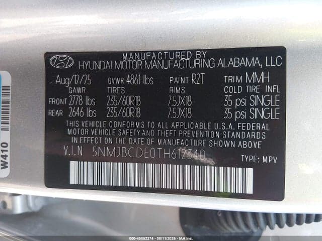 2026 HYUNDAI TUCSON SEL 9