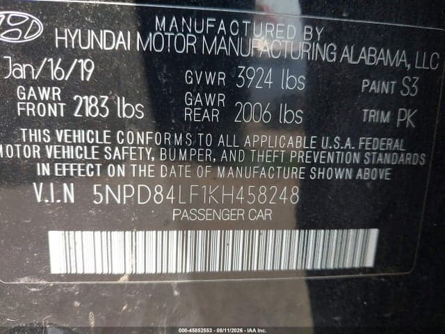 2019 HYUNDAI ELANTRA SEL 9