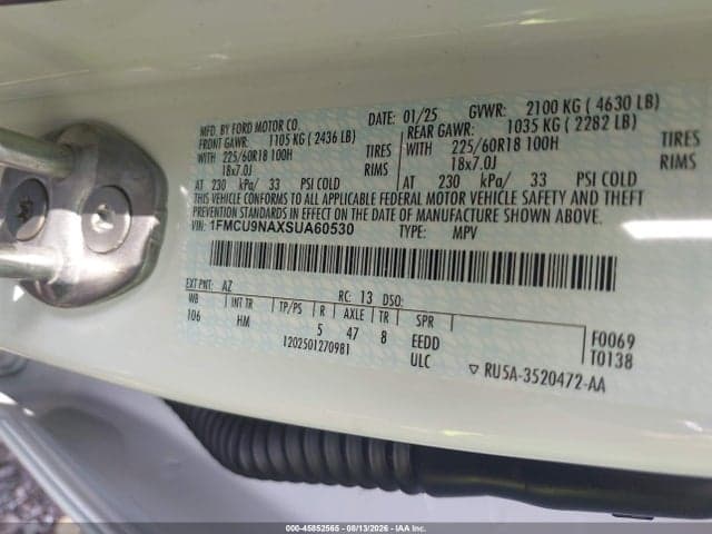 2025 FORD ESCAPE ST-LINE SELECT 9