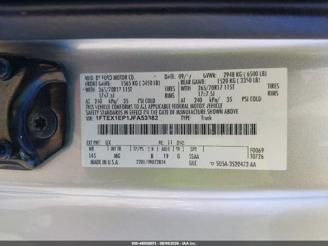 2018 FORD F-150 XLT 9