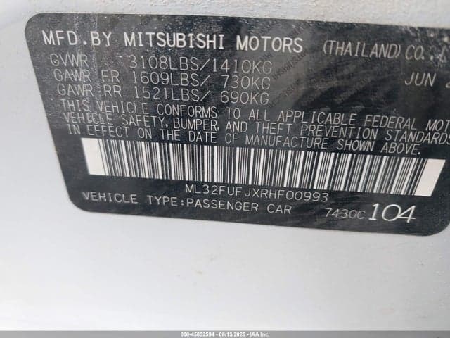2024 MITSUBISHI MIRAGE G4 LE 9