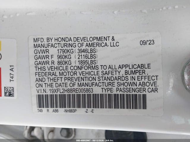 2024 HONDA CIVIC SPORT 9