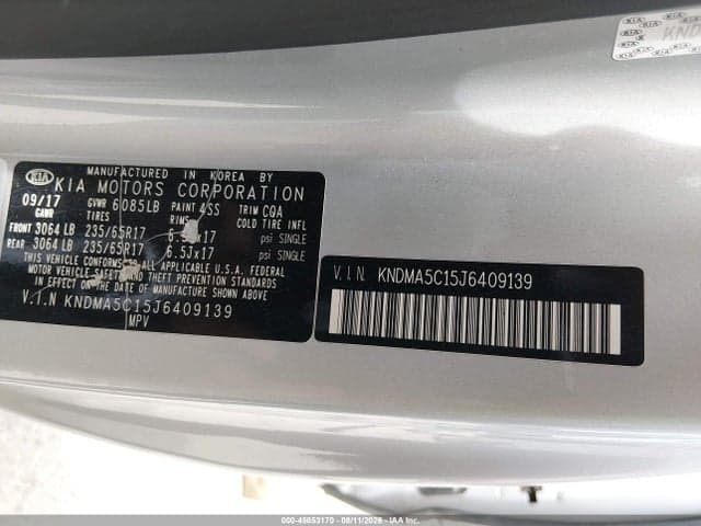 2018 KIA SEDONA L 9