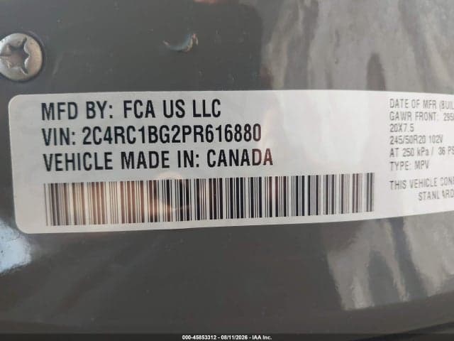 2023 CHRYSLER PACIFICA TOURING L 9