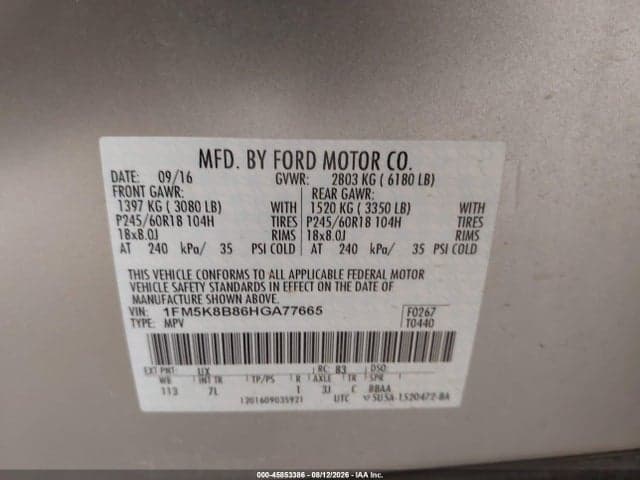 2017 FORD EXPLORER 9