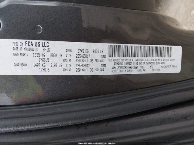 2017 DODGE GRAND CARAVAN SE PLUS 9