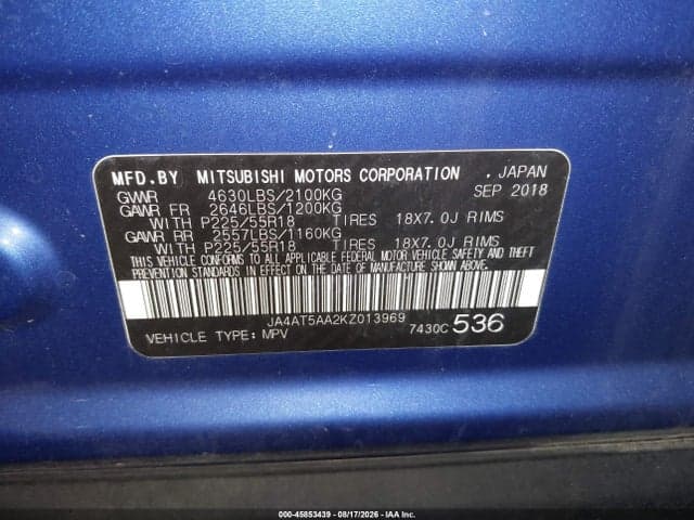 2019 MITSUBISHI ECLIPSE CROSS SE 8