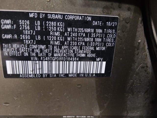 2024 SUBARU OUTBACK TOURING XT 9