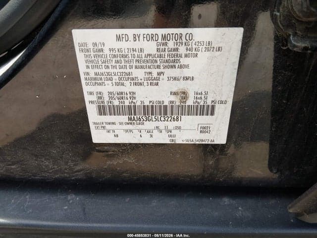 2020 FORD ECOSPORT SE 9