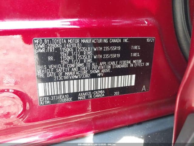 2021 TOYOTA RAV4 XLE PREMIUM 9