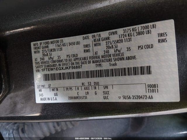 2018 FORD F-150 XLT 9