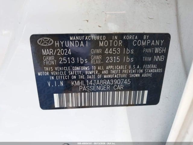 2024 HYUNDAI SONATA SEL 9