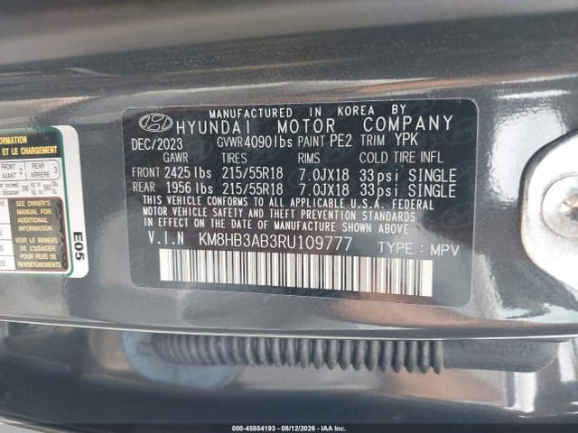 2024 HYUNDAI KONA SEL 9