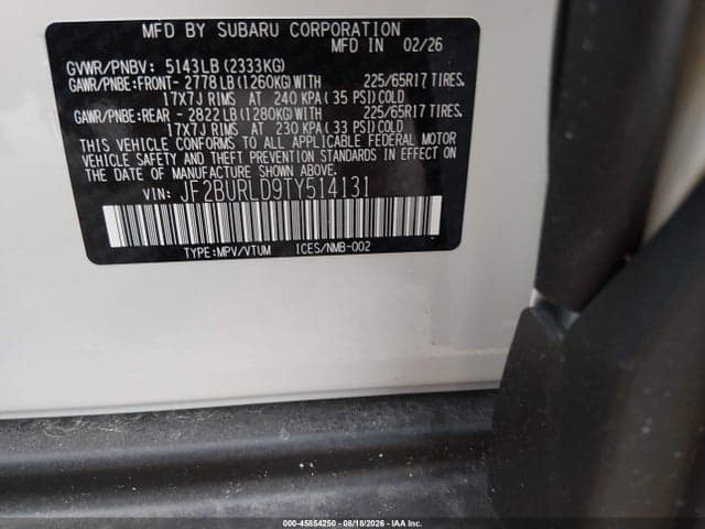 2026 SUBARU OUTBACK WILDERNESS 9