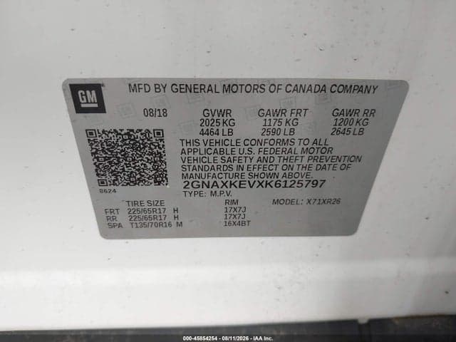 2019 CHEVROLET EQUINOX LT 9