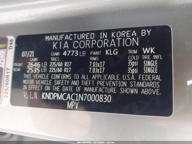 2022 KIA SPORTAGE LX 9