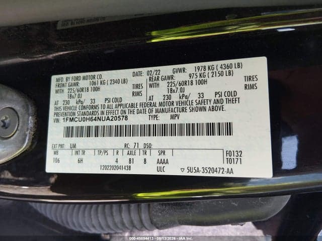 2022 FORD ESCAPE SEL 9