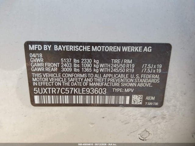 2019 BMW X3 SDRIVE30I 9