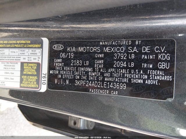 2020 KIA FORTE LXS 9