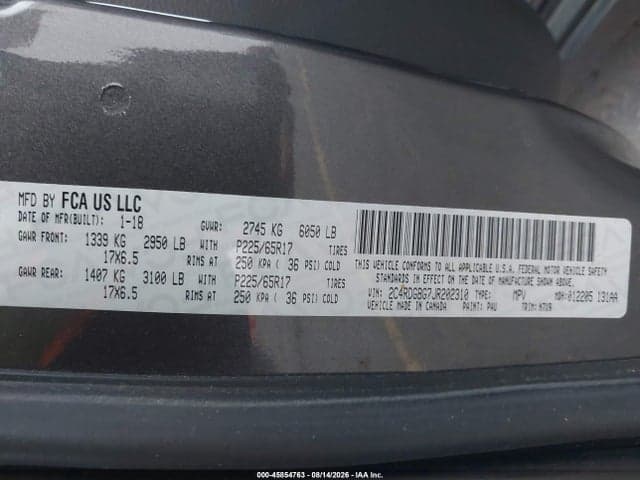 2018 DODGE GRAND CARAVAN SE PLUS 9