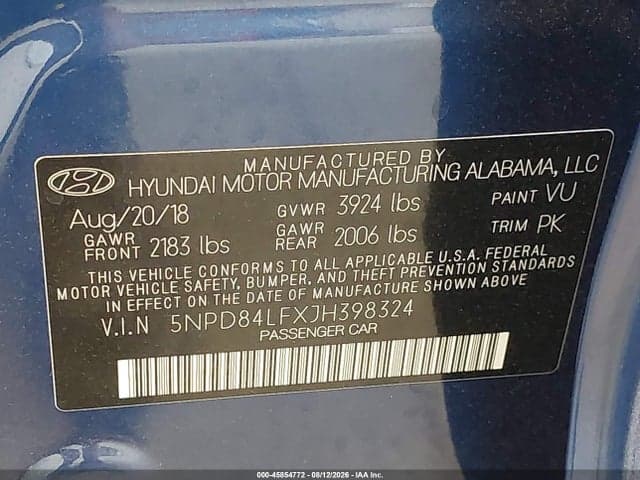 2018 HYUNDAI ELANTRA SEL 9