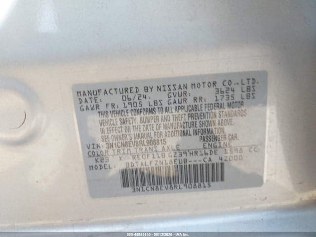 2024 NISSAN VERSA 1.6 SV 9