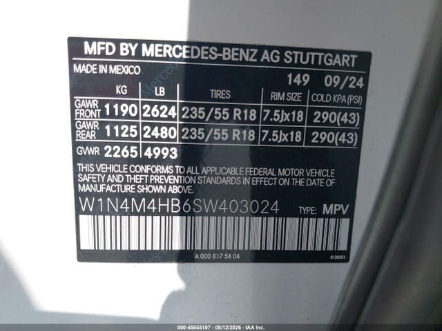 2025 MERCEDES-BENZ GLB 250 4MATIC 9
