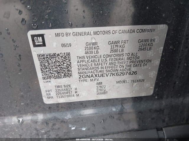 2019 CHEVROLET EQUINOX LT 9