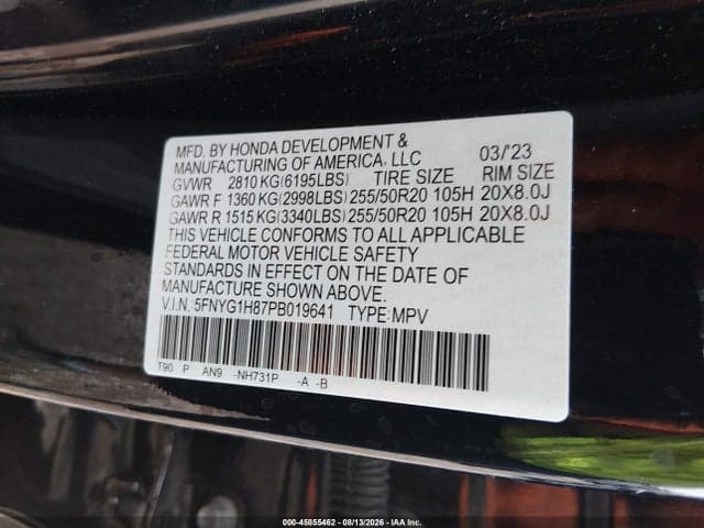 2023 HONDA PILOT AWD ELITE 9