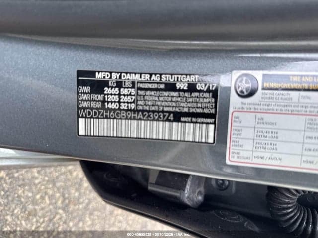2017 MERCEDES-BENZ E 400 4MATIC 9