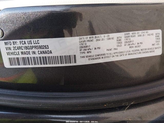 2023 CHRYSLER PACIFICA TOURING L 9