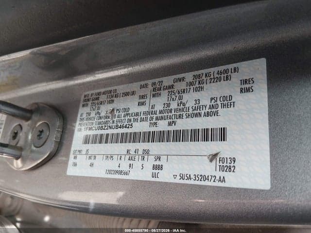2022 FORD ESCAPE SE HYBRID 9