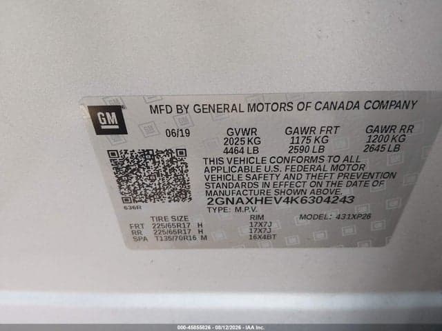 2019 CHEVROLET EQUINOX LS 9