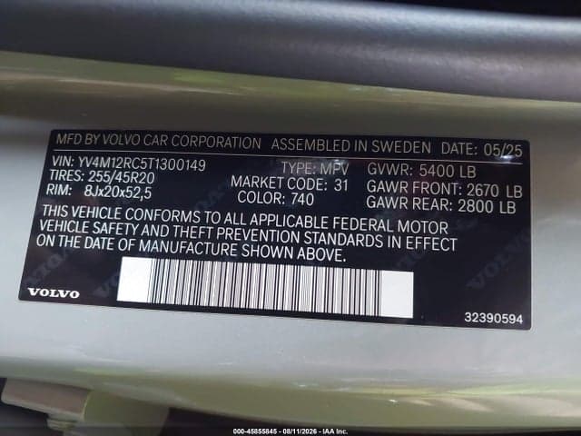 2026 VOLVO XC60 B5 PLUS 9