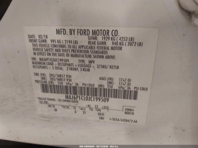 2018 FORD ECOSPORT SES 9