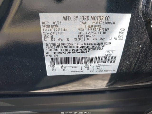 2023 FORD EXPLORER XLT 9