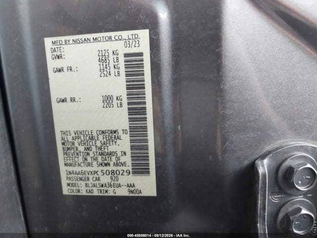 2023 NISSAN MAXIMA SR XTRONIC CVT 9