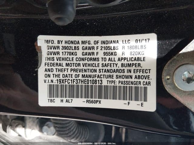 2017 HONDA CIVIC EX-T 9