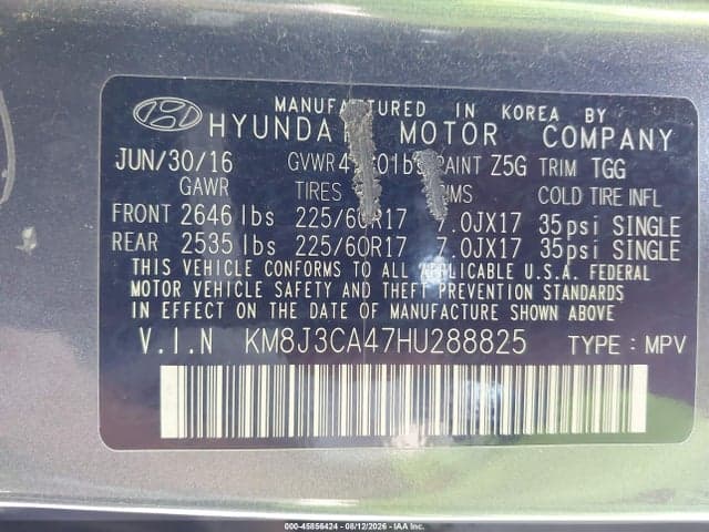 2017 HYUNDAI TUCSON SE 9